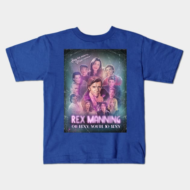 It’s Rex Manning Day! Kids T-Shirt by Elizachadwickart 